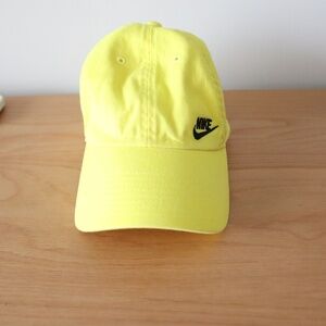 Womens Yellow Adjustable Nike Hat One Size
